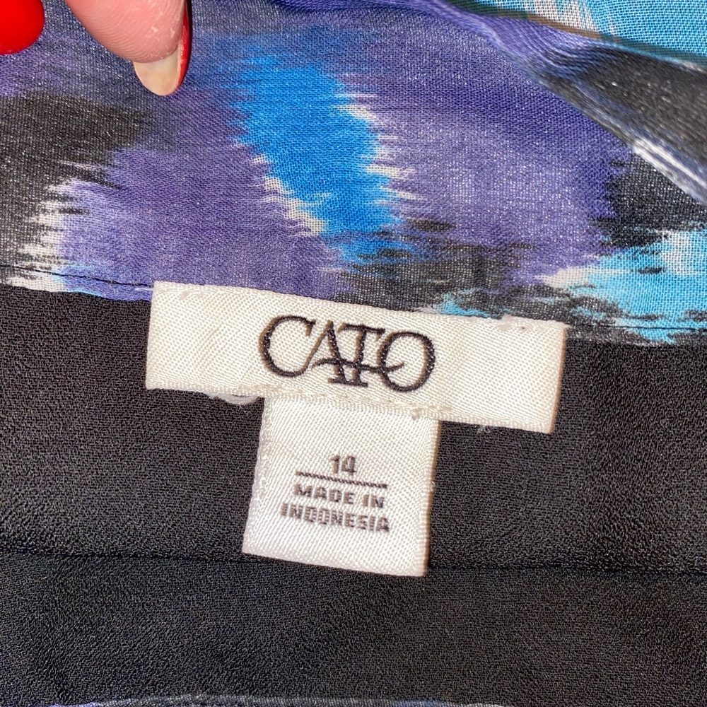 💜💙Cato Colorful & Fun Layered Skirt💙💜 - Picture 5 of 6